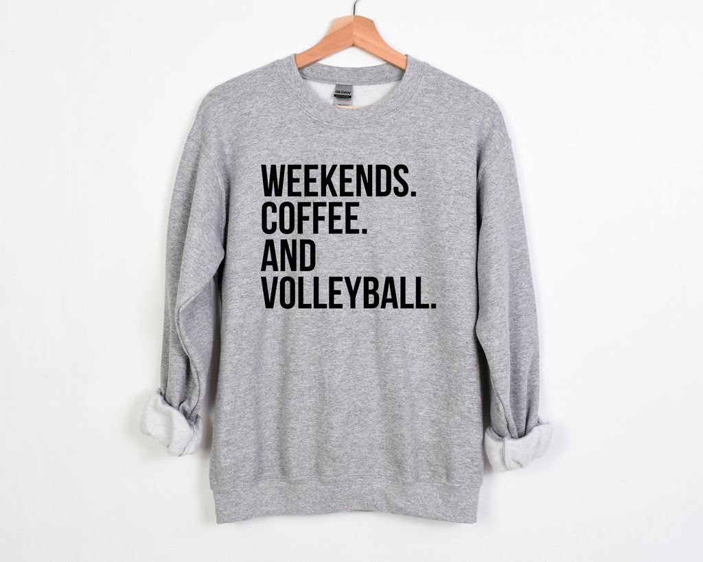 Weekends. Coffee. and Volleyball - Unisex Adult Fleece Pullover