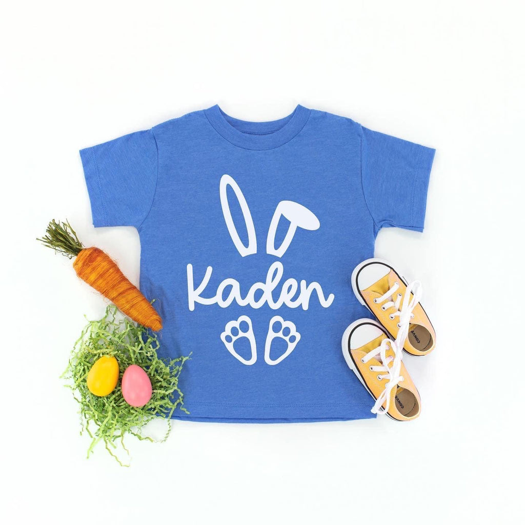 Personalized Bunny - Kids Tee | White design