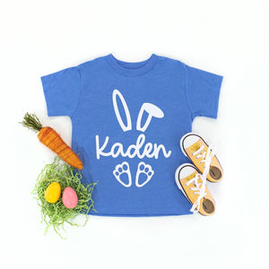 Personalized Bunny | White design - Kids Tee
