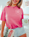 Coffee Chaos Motherhood - Crunchberry Comfort Colors Adult Tee | White ink