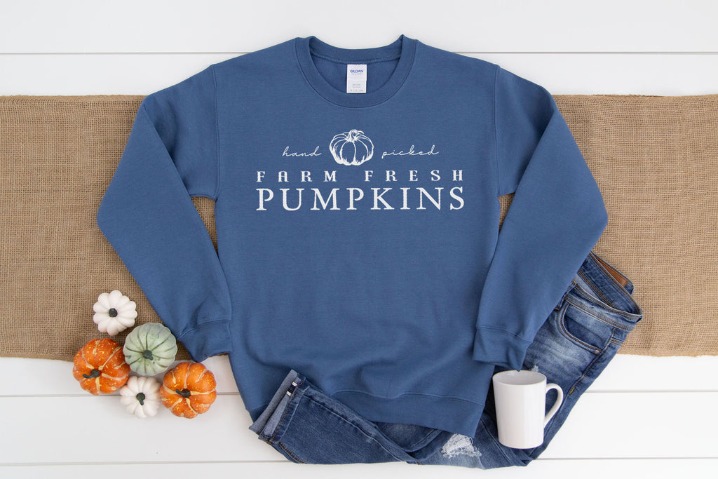 Farm Fresh Pumpkins - Unisex Fleece Sweatshirt