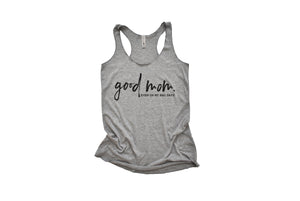Good Mom Classic - Women's Racerback Tank | Black ink