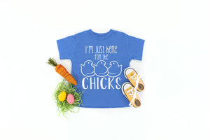 I'm Just Here for the Chicks - Kids Tee