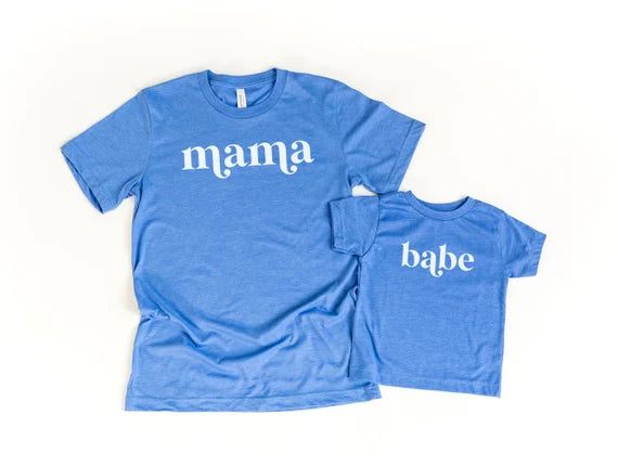 Babe Retro Block - Kids Tee | White ink