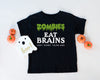 Zombies Eat Brains - Kids Tee | Green ink