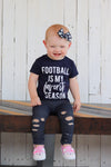 football is my favorite season football tee shirt for kids toddler boy girl sunday funday football birthday shirt