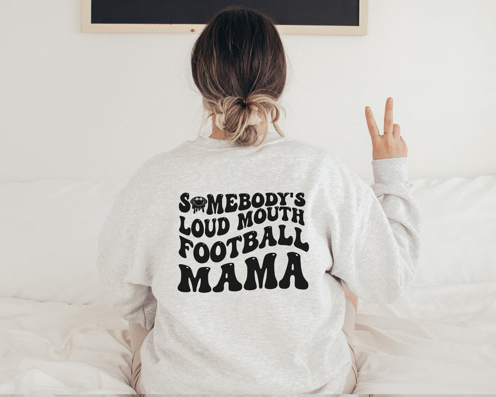 Loud Mouth Football Mama - Unisex Fleece Pullover