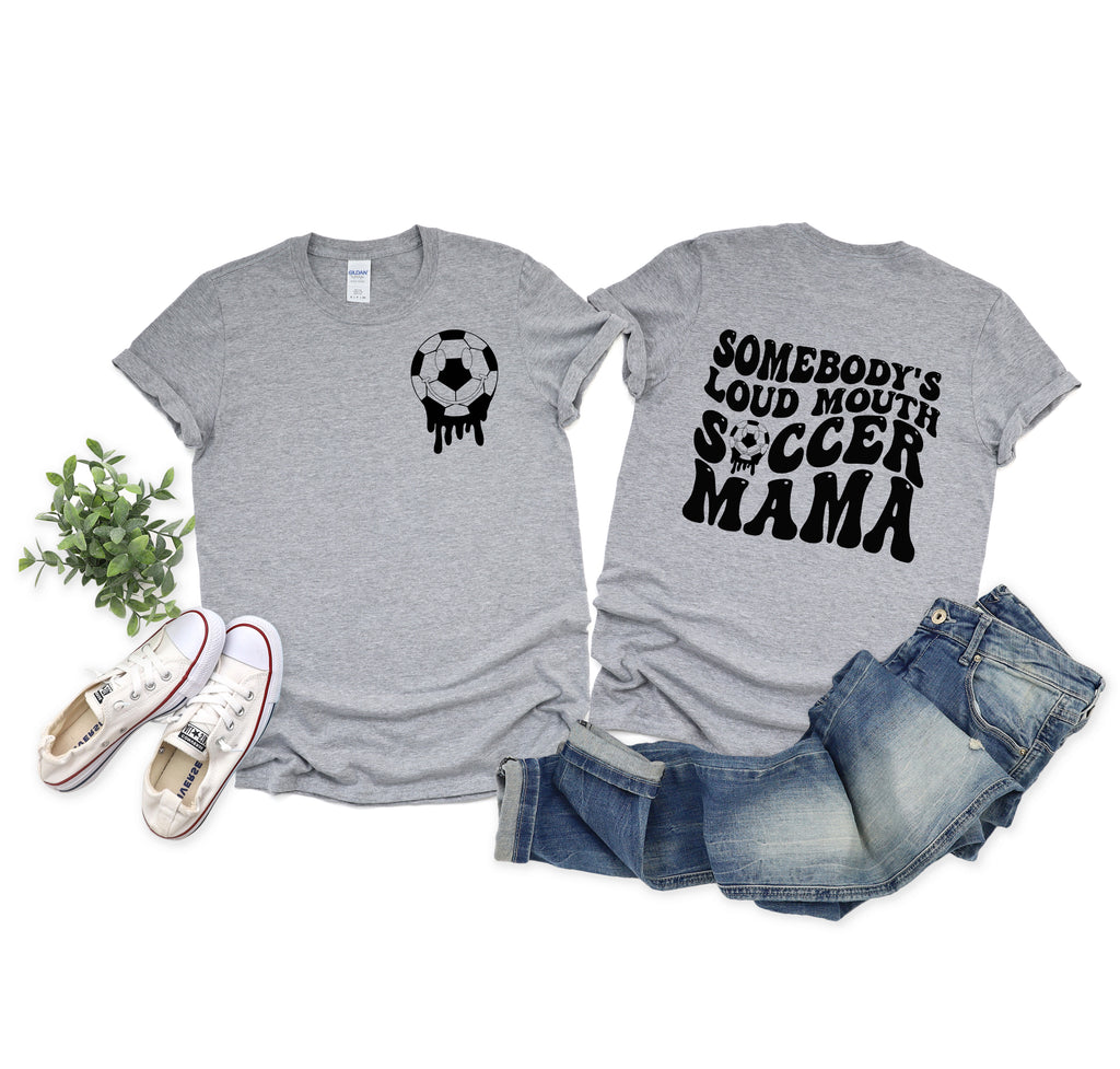 Loud Mouth Soccer Mama - Adult Unisex Tee