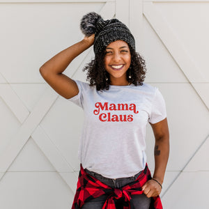 Mama Claus cute women's Christmas tee shirt Mom Christmas shirt Christmas Shirt for Mama