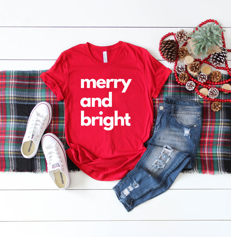 Merry and Bright - Unisex Adult Tee