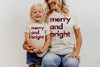 Merry and Bright | Buffalo Plaid - Bella + Canvas Unisex Adult Tee