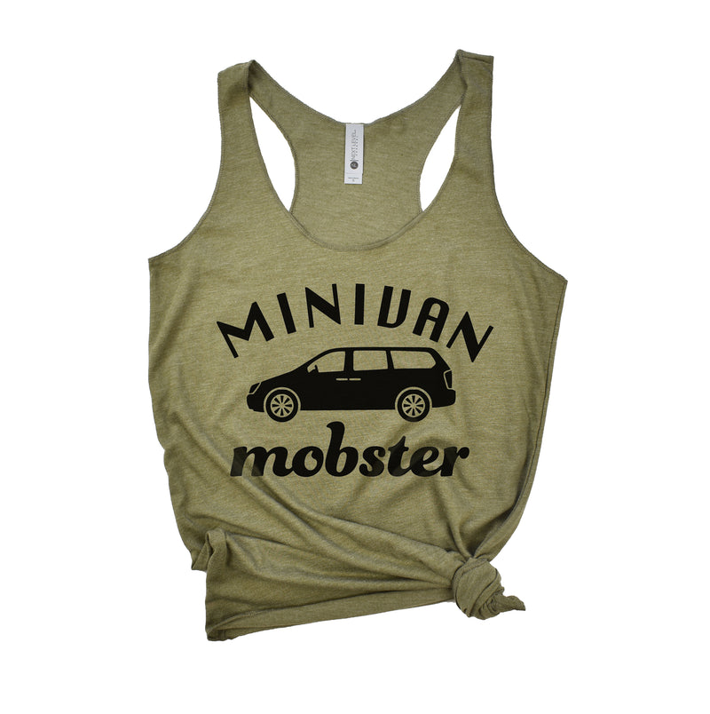 Minivan Mobster - Women's Triblend Racerback Tank