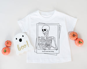 Never Trust the Living - Kids Halloween Tee | Black ink