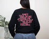 Don't Talk to Me when I'm Overstimulated | Pink ink - Black Unisex Fleece Pullover