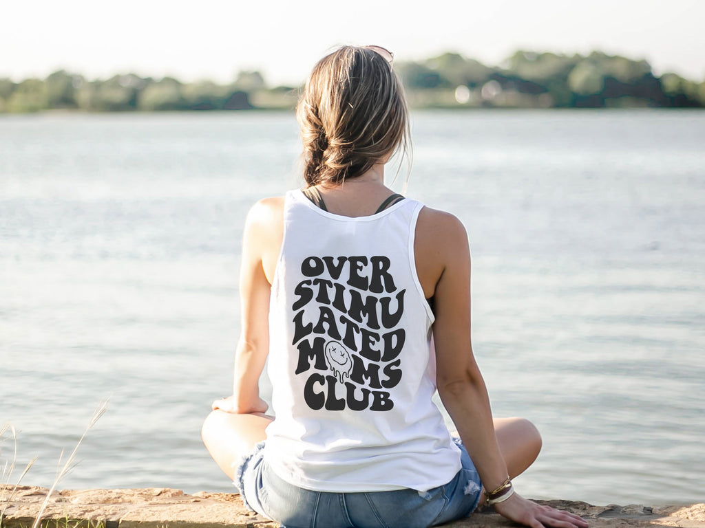 Overstimulated Moms Club | Black ink - Unisex Tank *multiple colors*