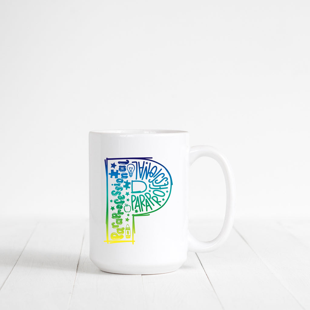 P is for Paraprofessional Ceramic Mug