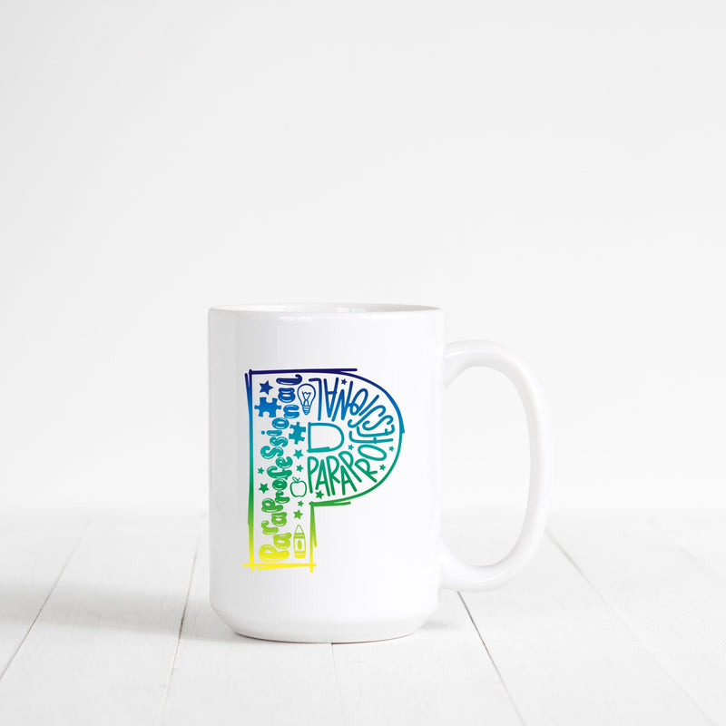 P is for Paraprofessional Ceramic Mug