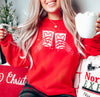 Peppermint Skelly - Red Unisex Fleece Pullover
