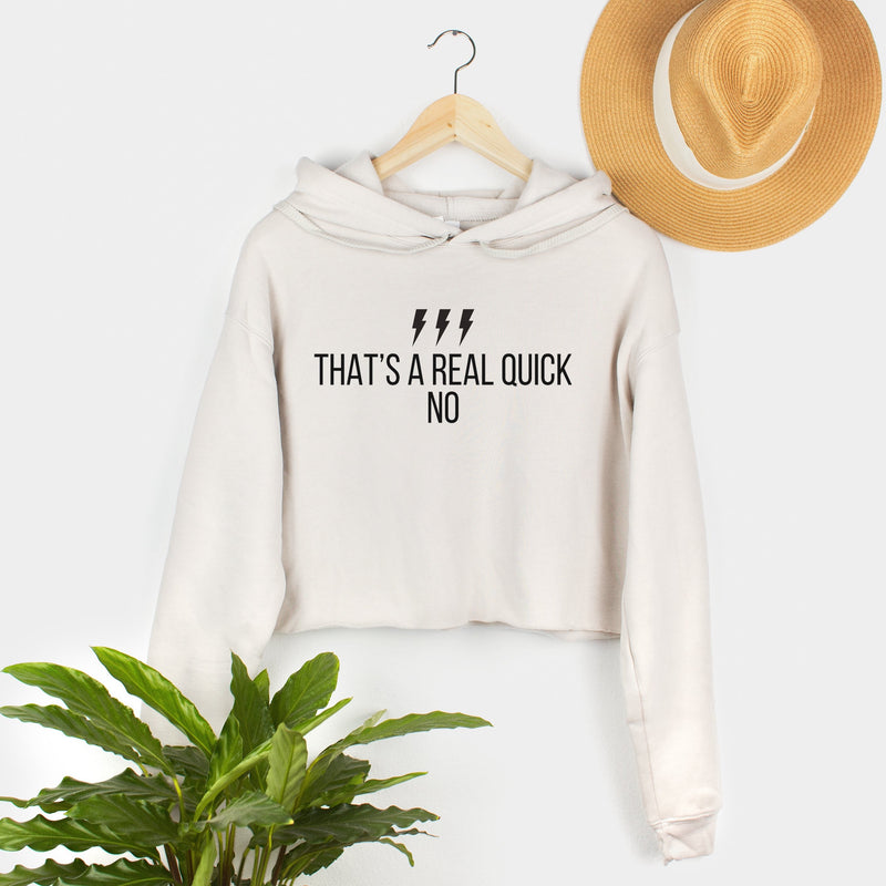 real quick no david rose quote schitts creek womens cropped hoodie women's crop hooded sweatshirt schitts creek graphic apparel gift