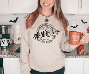 Sanderson Sisters Apothecary - Unisex Adult Fleece Pullover | Black ink