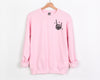 Don't Talk to Me when I'm Overstimulated | Black ink - Pink Unisex Fleece Pullover