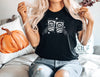 skeleton hands pumpkin spice coffee adult womens fall t-shirt autumn funny shirt for women alternative girl shirt