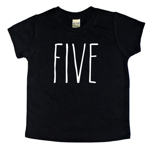 Skinny Five Birthday Shirt - Kids Tee