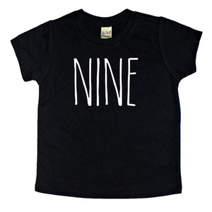 Skinny Nine Birthday Shirt - Kids Tee
