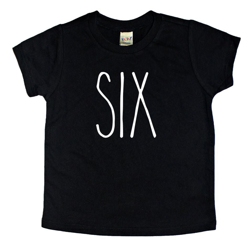 Skinny Six Birthday Shirt - Kids Tee
