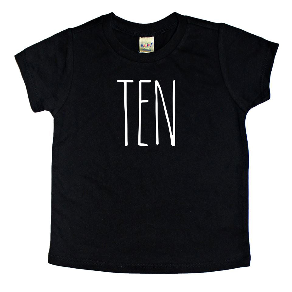 Skinny Ten Birthday Shirt - Kids Tee