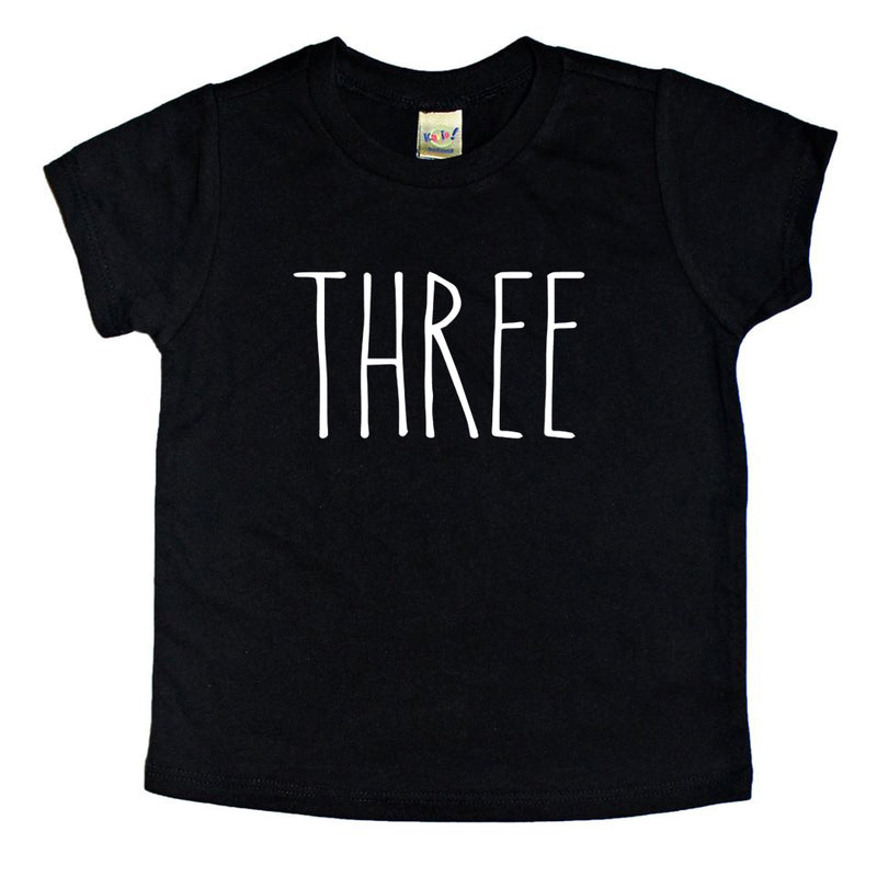 Skinny Three Birthday Shirt - Kids Tee