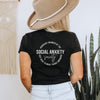 Social Anxiety Society - Black Adult Unisex Tee