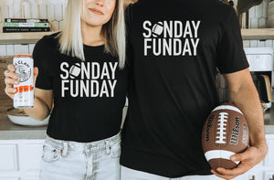 Sunday Funday Football shirt for adults Mens football tee shirt Womens football t-shirt 