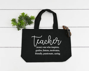 Teacher Definition - Zippered Tote Bag