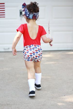 I'm Ready To Sparkle - Red Kids Leotard